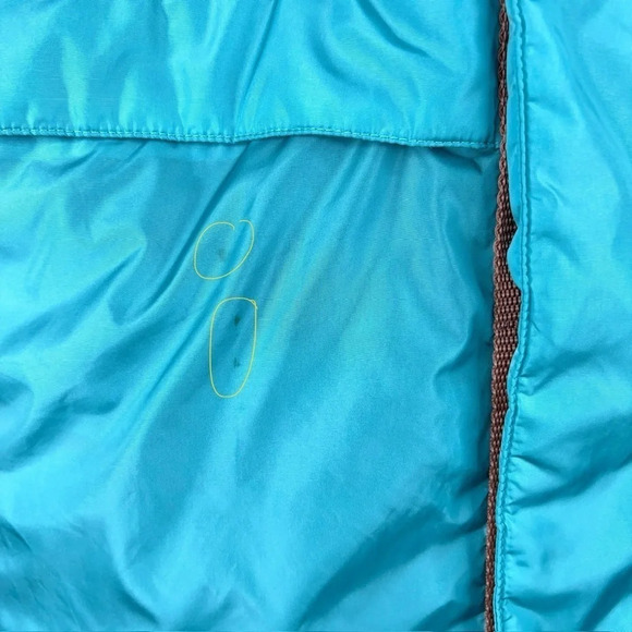 Moussy Reversilbe Mountain Parka Jacket Blue Brown Teddy Hooded Oversized - Picture 6 of 15